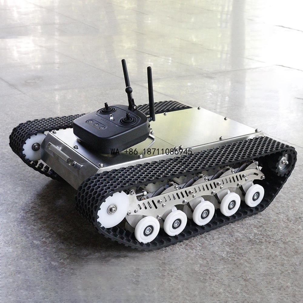 Robot Chassis - Роботизированная платформа на резиновых гусеницах с
