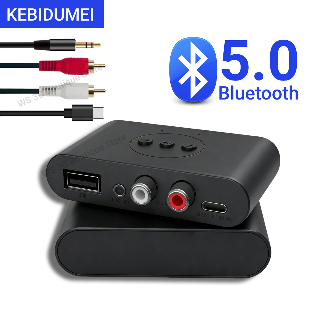 Robot Bluetooth Car - NFC Bluetooth 5.0 аудиоприемник, USB-адаптер, RCA,