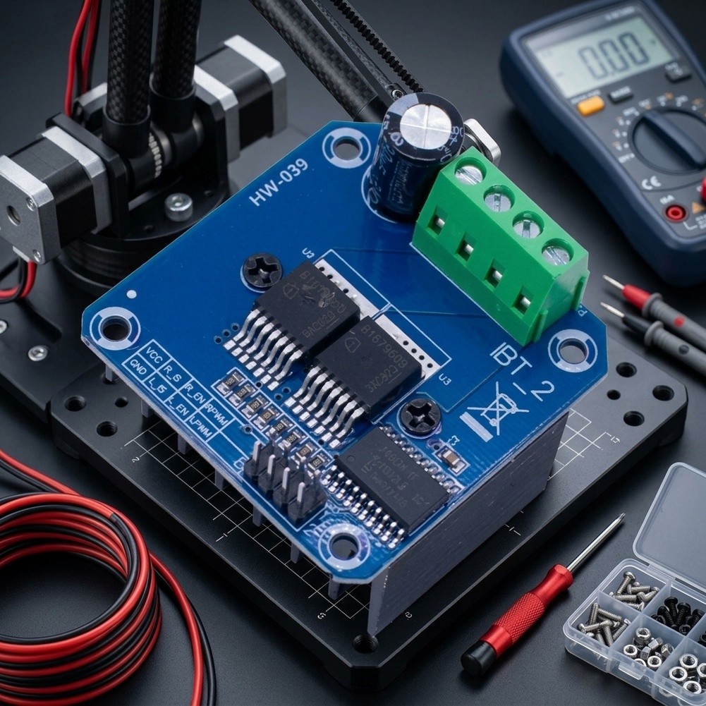 Motor Driver Module - Модуль драйвера двигателя 43A BTS7960 с