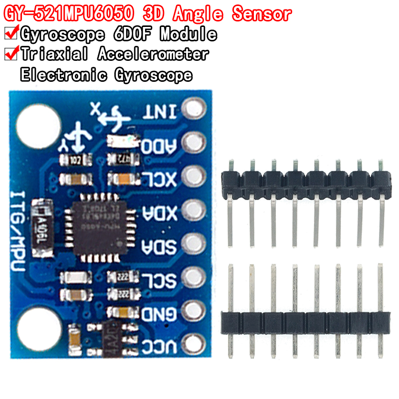 1 комплект IIC I2C GY-521 MPU- – обзор и цена Accelerometer Mpu6050
