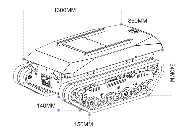 Гусеничное шасси самосвала с ф – обзор и цена Robot Chassis