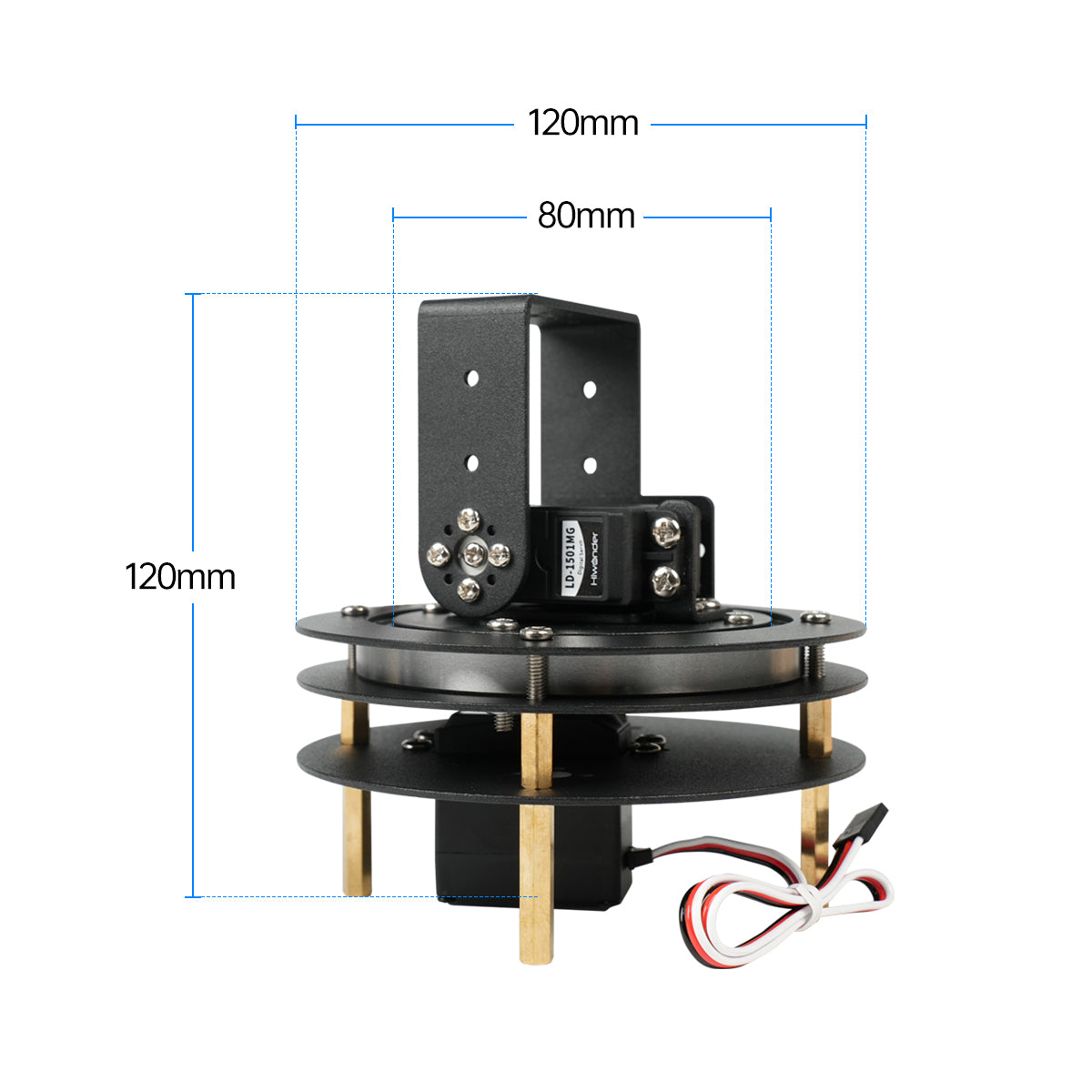 Hiwonder в разобранном виде 2- – обзор и цена Pan Tilt Bracket