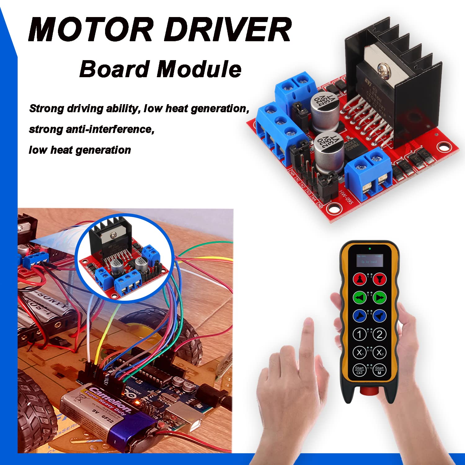 Плата контроллера привода двиг – обзор и цена Motor Driver L298N