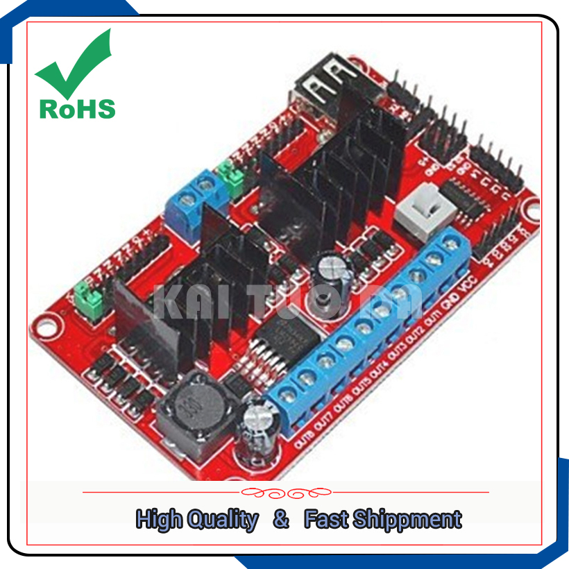 L298N V3/четыре 4-модуль приво – обзор и цена Motor Driver L298N