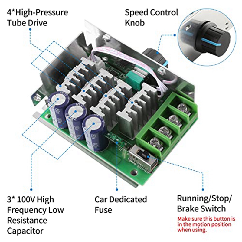Контроллер скорости двигателя  – обзор и цена Dc Motor 12V