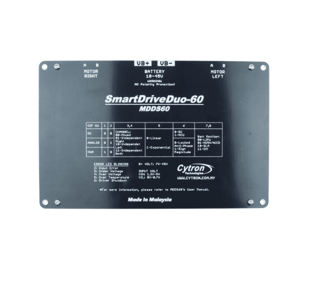 MDDS60 60А 7В-45В Интеллектуал – обзор и цена Motor Driver Module