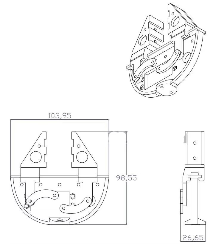 Новый зажим для робота, захват – обзор и цена Robot Gripper Claw