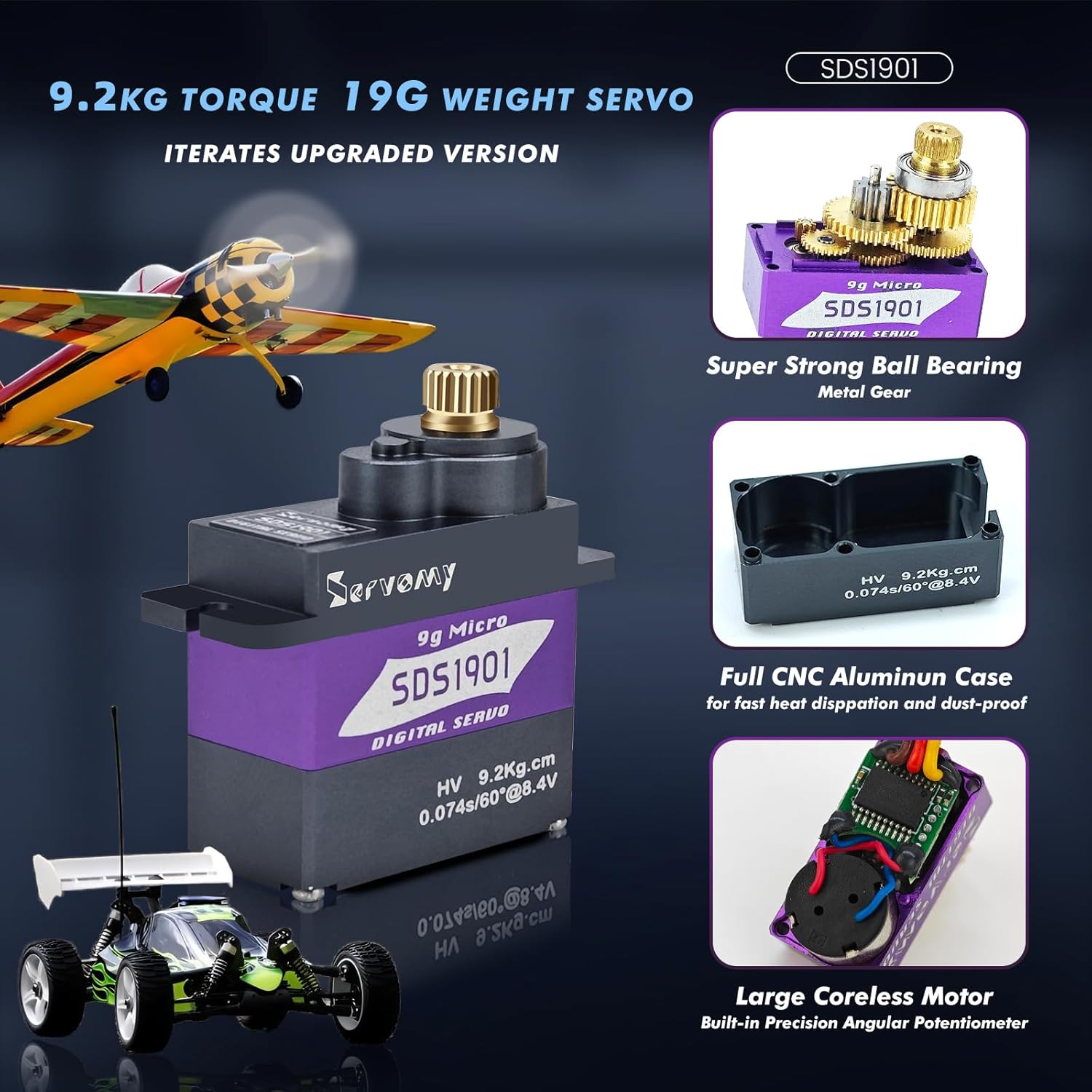 SERVOMY-SDS1901 Цифровой 9G ми – обзор и цена Sg90 Servo