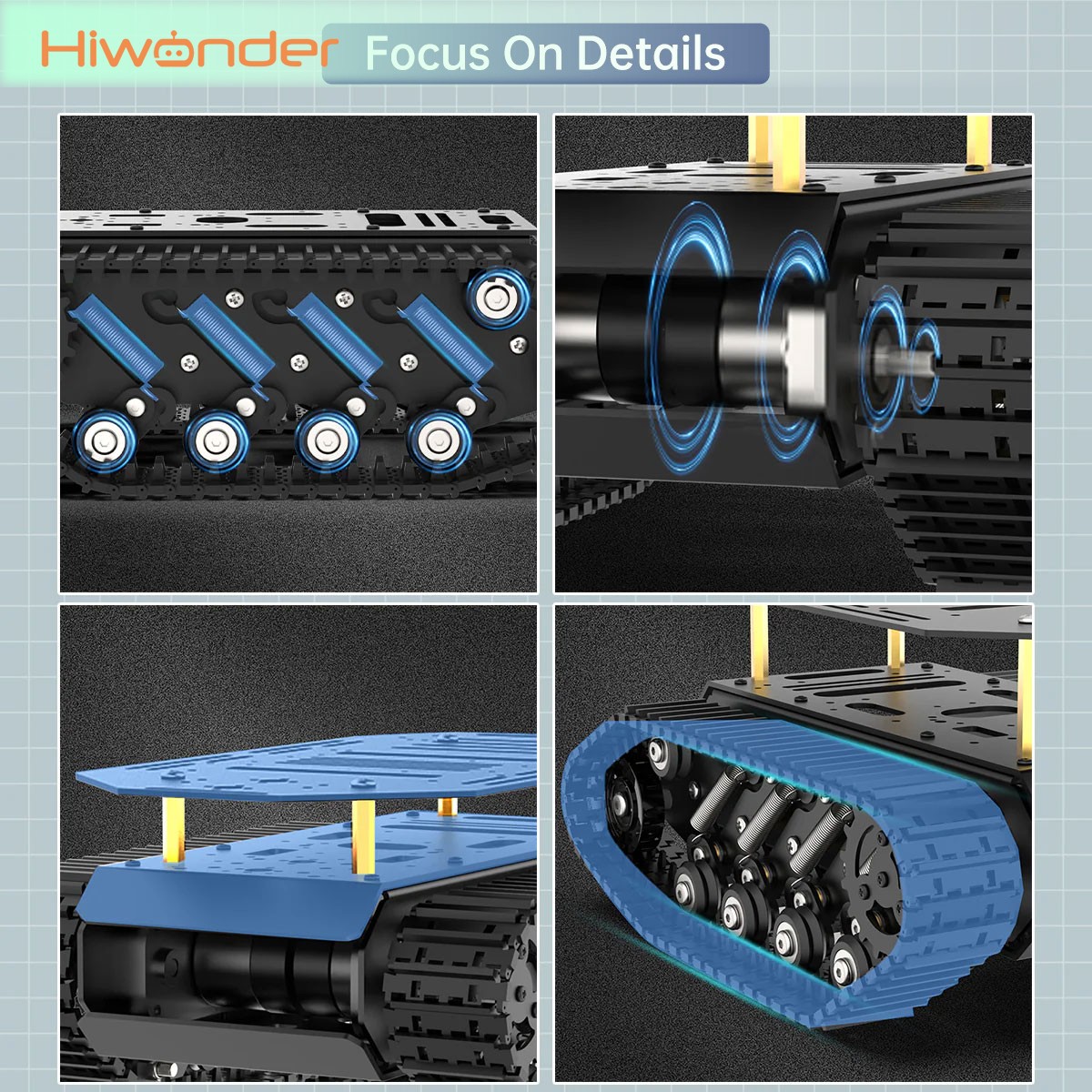 Гусеничное шасси робота-танка  – обзор и цена Tracked Robot Chassis