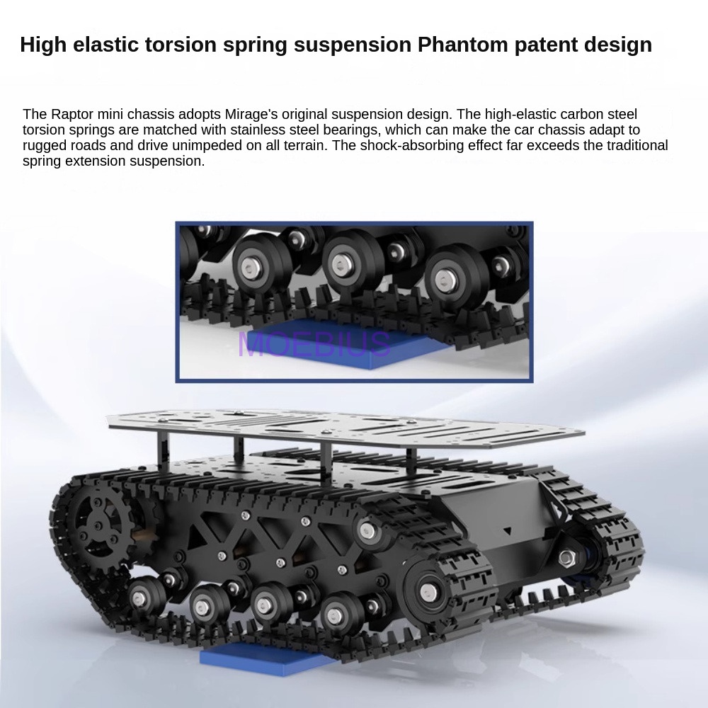 Нагрузка 10 кг, металлическое  – обзор и цена Tracked Robot Chassis