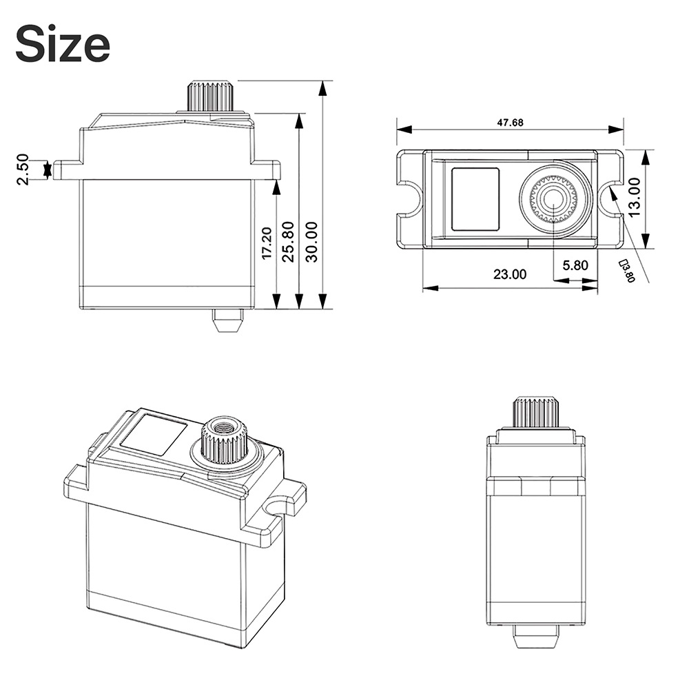 9imod 2065 7 кг цифровые микро – обзор и цена Micro Servo